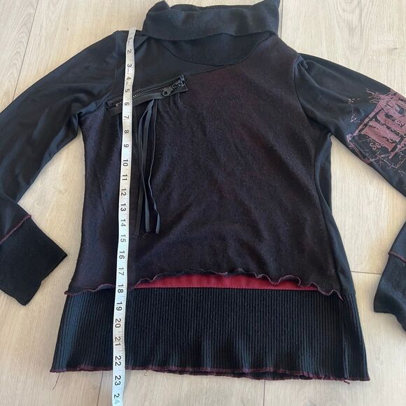 Planet Interdite women black top size M - Picture 2 of 9